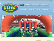 Tablet Screenshot of elitespecialevents.com